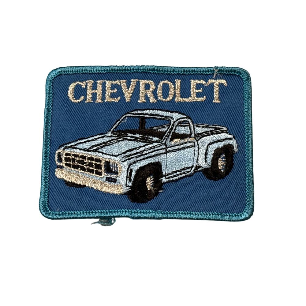 70's Square Body Chevy Truck  Patch Embroidered Iron-On/Sew-On Jacket Hat 3 x 4